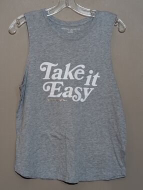 NWOT Spiritual Gangster Take It Easy Grey Tank Top Size XL